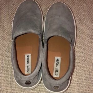 Steve Madden Charcoal Slip-On Shoes
